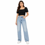 Urban Chic Jeans & Crop Top Combo